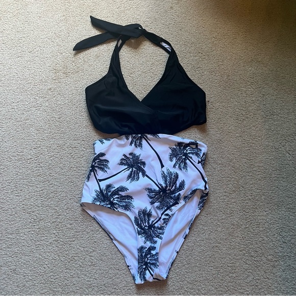 Other - palm tree one piece swimsuit